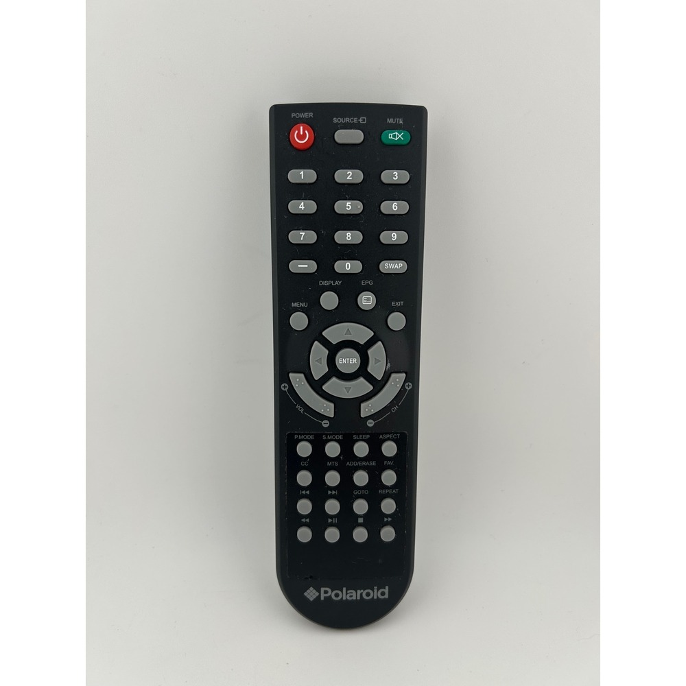 Polaroid Remote Control TV DVD VCR Universal Black
